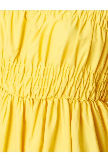 Koton Midi Dress Layered Gipe Detailed Cotton - Trend Zone