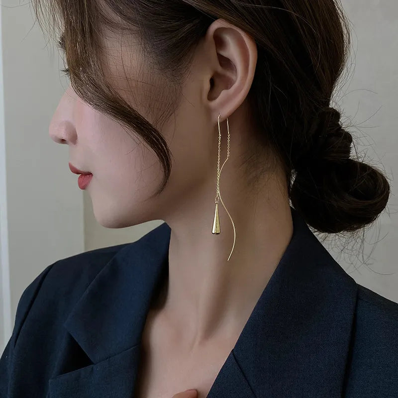 Long Wire Tassel Star Earrings - Trend Zone