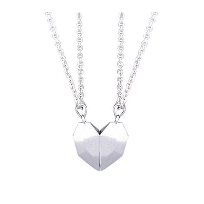 Heart Pendant Couple Necklace - Trend Zone