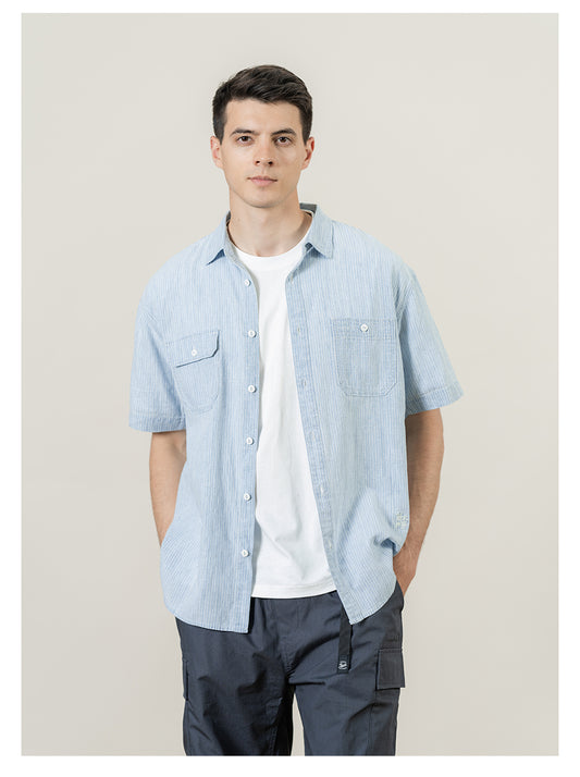 SIMWOOD Men Summer Linen Cotton Shirts - Trend Zone