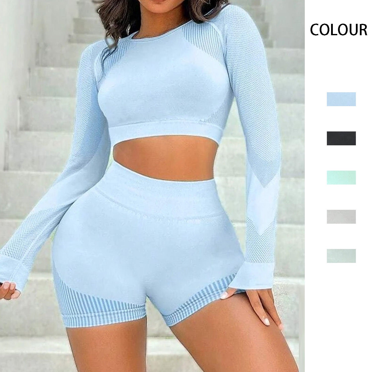 Seamless Knitted Shorts Yoga Clothes - Trend Zone