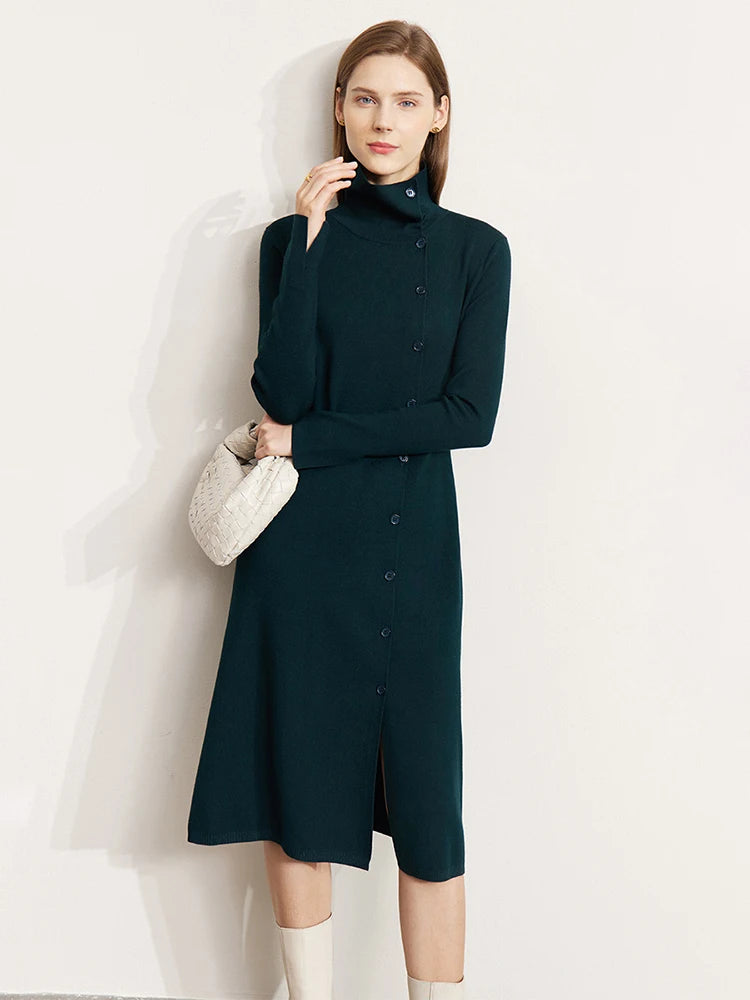 AMII Minimalism Knitted Dresses for Women - Trend Zone
