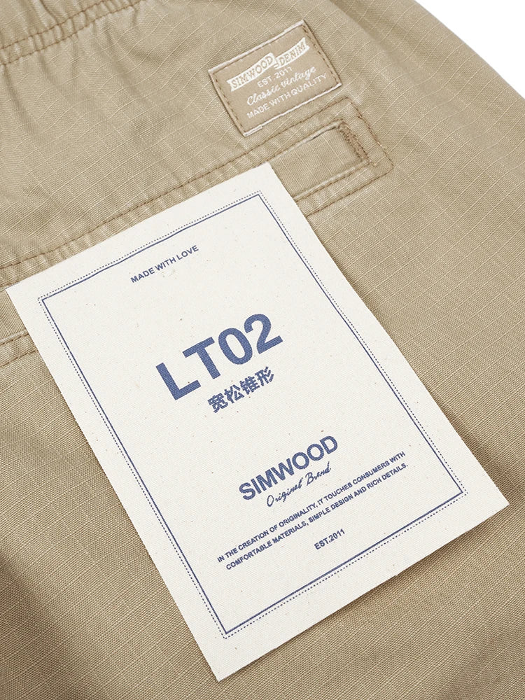 SIMWOOD 100% Cotton Fabric Pants - Trend Zone