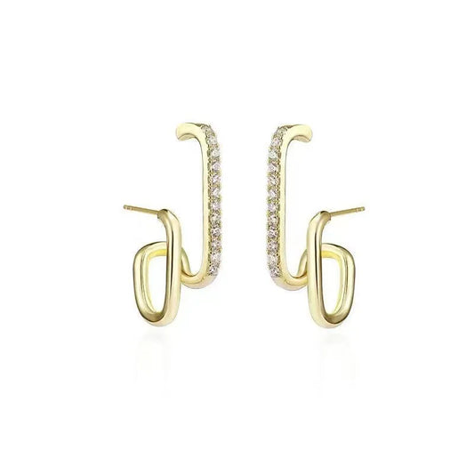 Trend Gold Plated Claws Stud Earrings