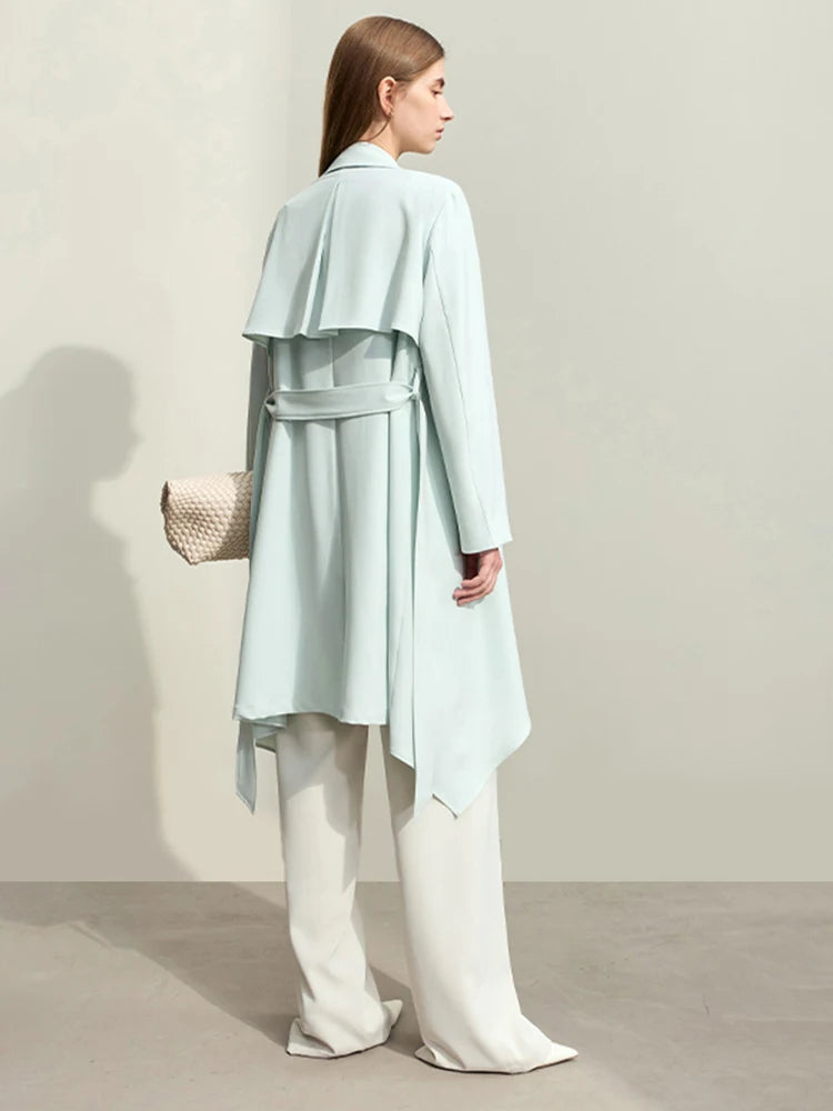 AMII Minimalism Spring 2-Piece Trench Coat For Women - Trend Zone