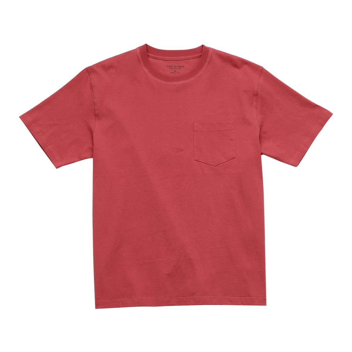 SIMWOOD 240g Men Solid Color Thick Fabric T-shirt