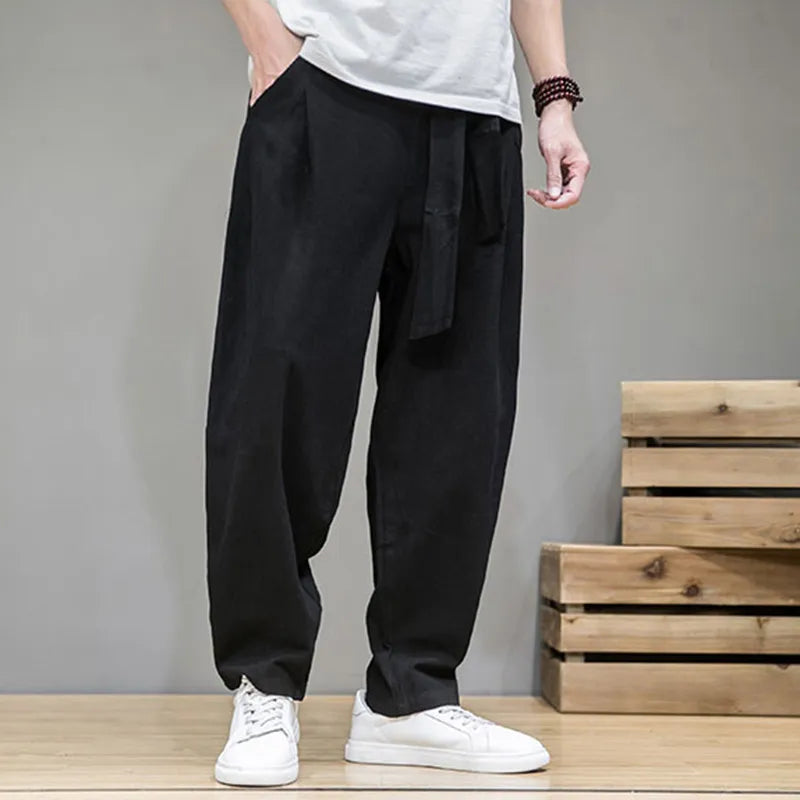 Men Spring Cotton Linen Pants - Trend Zone