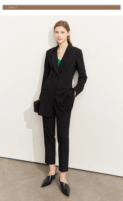 AMII Office Lady Pant Suit Set - Trend Zone